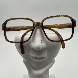 Vintage Terri Brogan 8728 Brown Square Sunglasses Frames